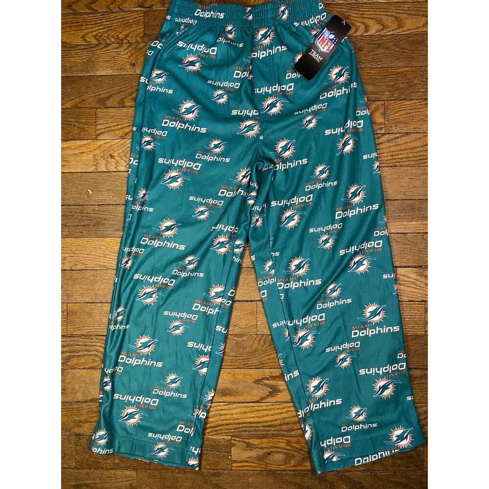 Miami Dolphins Youth Pajama Pants Size 8 NFL Team Apparel NWT Sleep Lounge